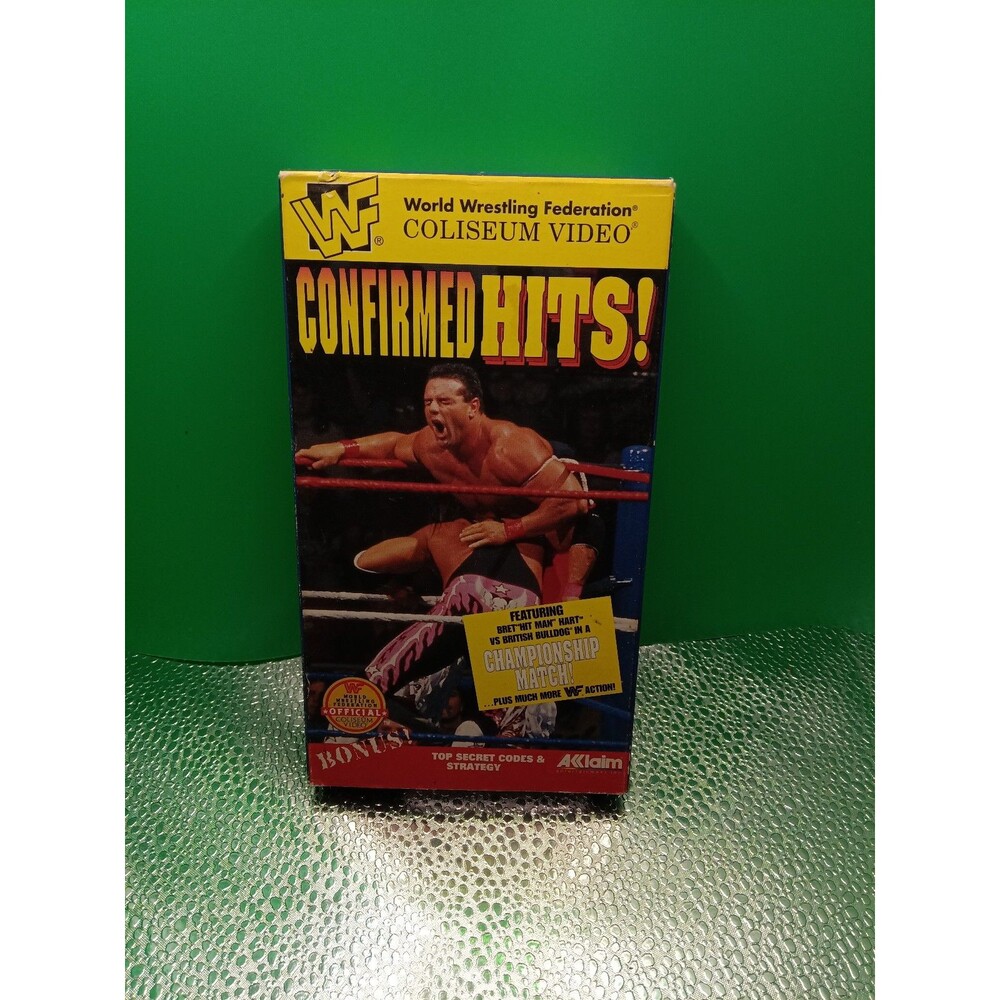 WWF WWE COLISEUM VIDEO CONFIRMED HITS VHS TAPE Wrestling Bret Hart Bulldog